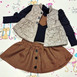 Детски комплект с пола и елек БАМБИНА