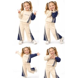 Детски спортен комплект в бежово и графит ЛОЛА