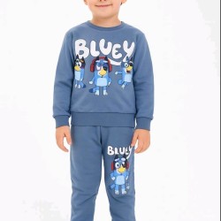 Детски памучен комплект в синьо БЛУИ Детски памучен комплект в синьо БЛУИ