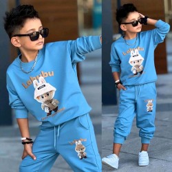 Детски спортен комплект в синьо ЛАБУБУ Детски спортен комплект в синьо ЛАБУБУ