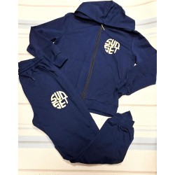 Детски спортен комплект в тъмносиньо 9-12г